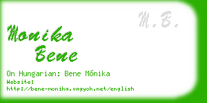 monika bene business card